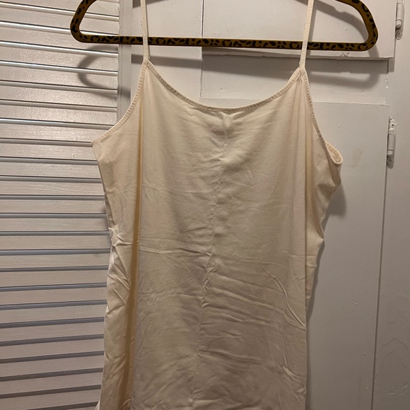 Women’s Cream Colored Spaghetti Strap Shirt Size 2XL - Picture 1 of 4